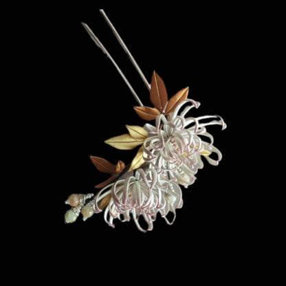 Chrysanthemum Bespoke Hairpin - Silk Hairpin(Chanhua)