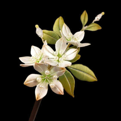 Pear Blossom Bespoke Hairpin - Silk Hairpin(Chanhua)