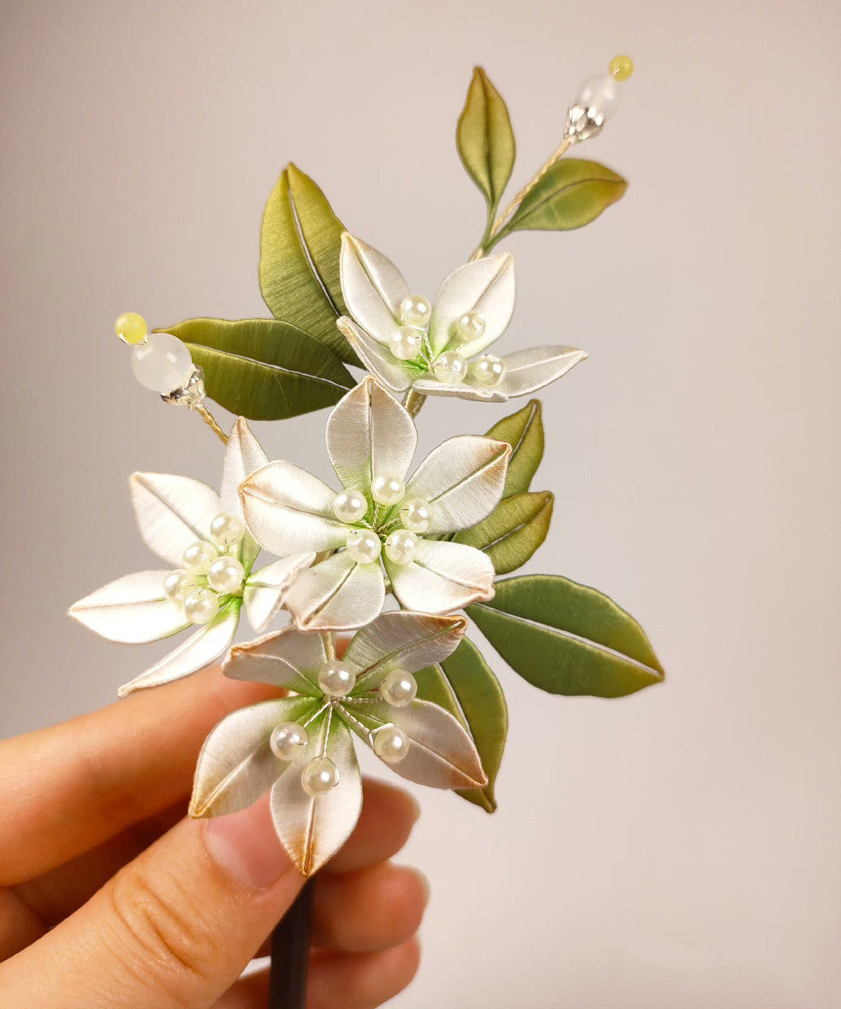 Pear Blossom Bespoke Hairpin - Silk Hairpin(Chanhua)