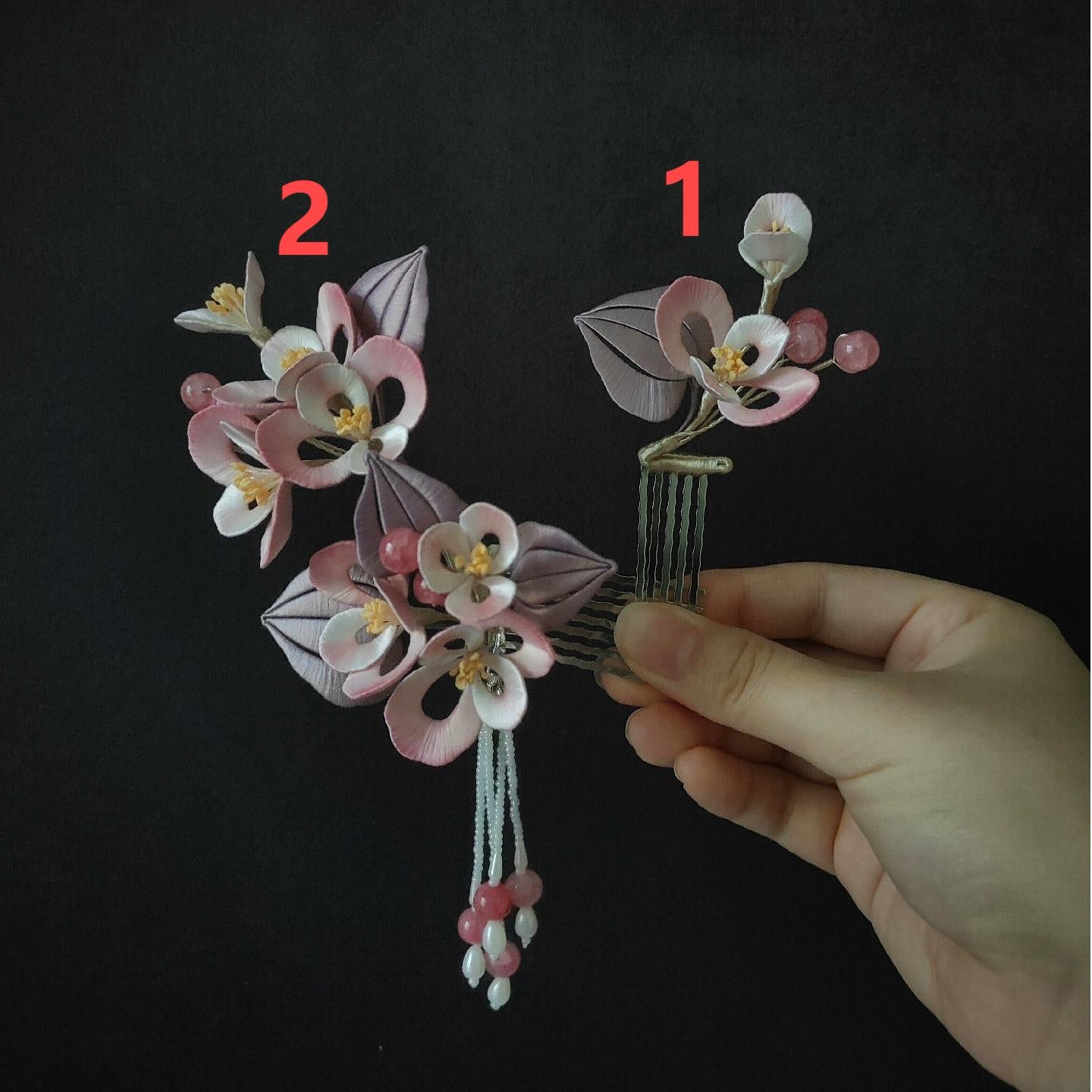 Haitang Bespoke Hairpin - Silk Hairpin(Chanhua)