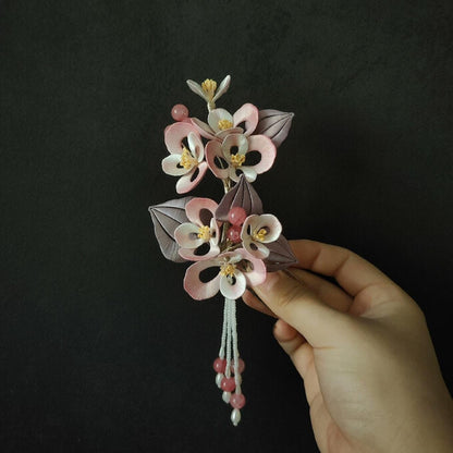 Haitang Bespoke Hairpin - Silk Hairpin(Chanhua)