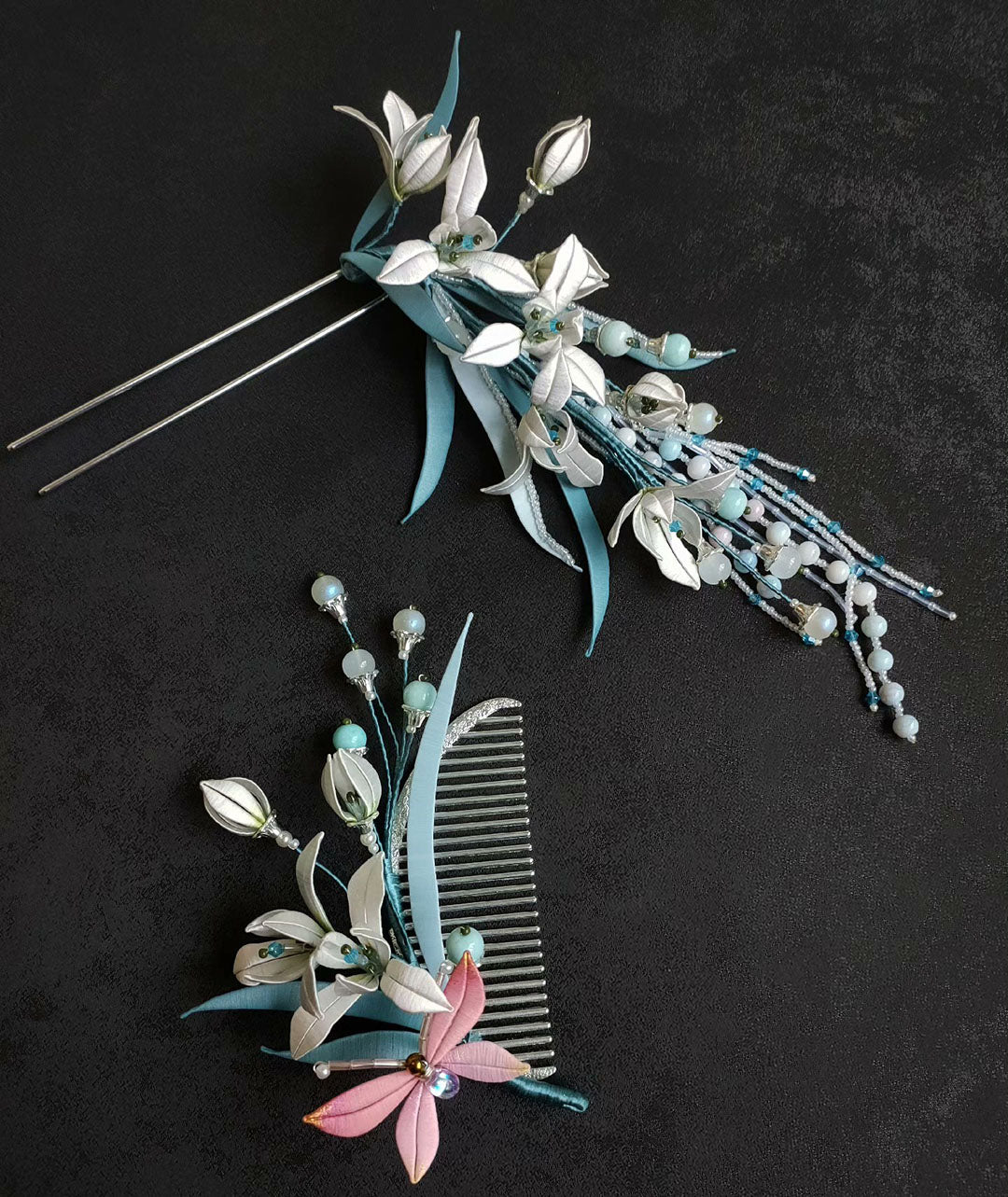 Orchid Bespoke Hairpin - Silk Hairpin(Chanhua)