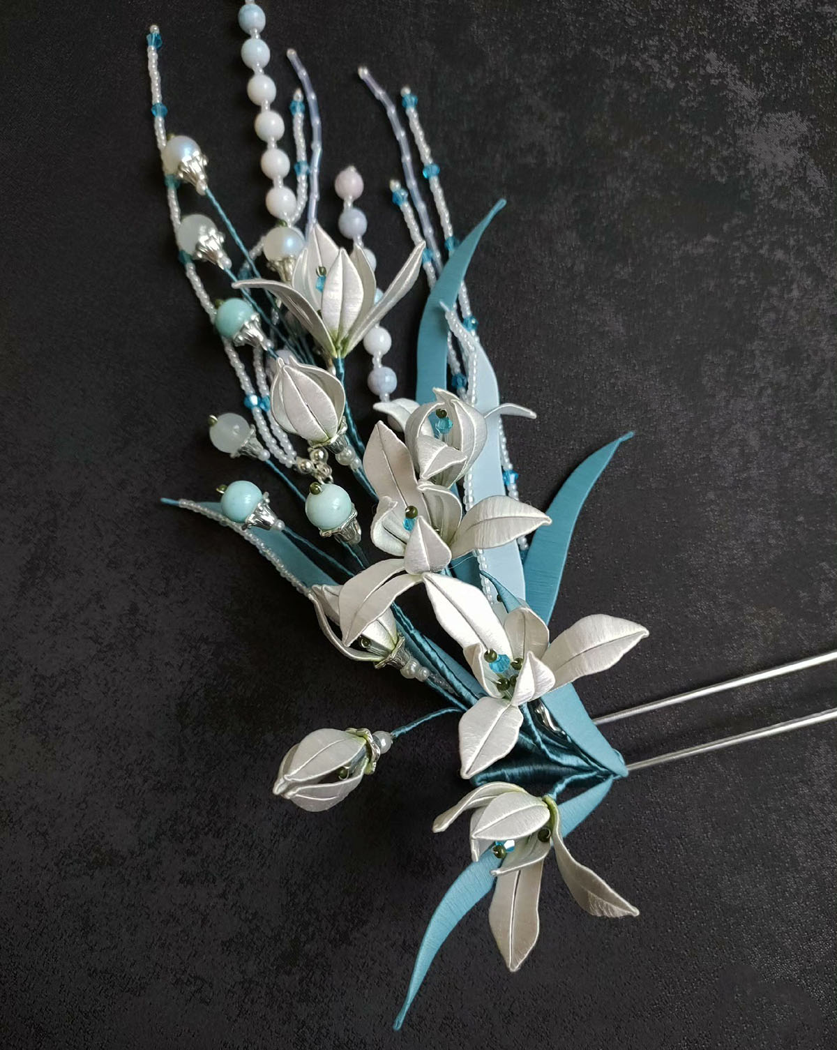 Orchid Bespoke Hairpin - Silk Hairpin(Chanhua)