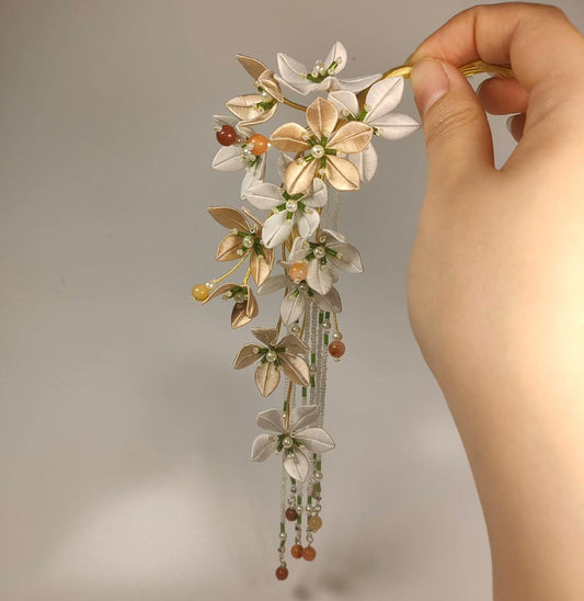 Flower Bespoke Hairpin - Silk Hairpin(Chanhua)