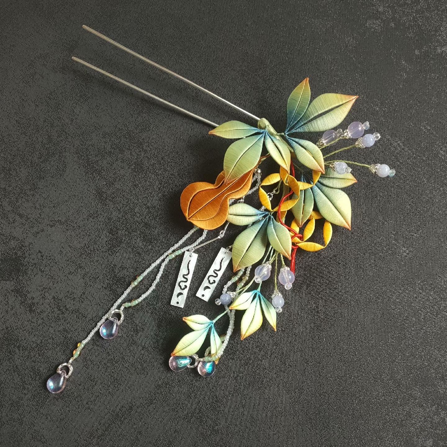 Gourd Bespoke Hairpin - Silk Hairpin(Chanhua)