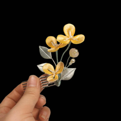 Flower Bespoke Hairpin - Silk Hairpin(Chanhua)