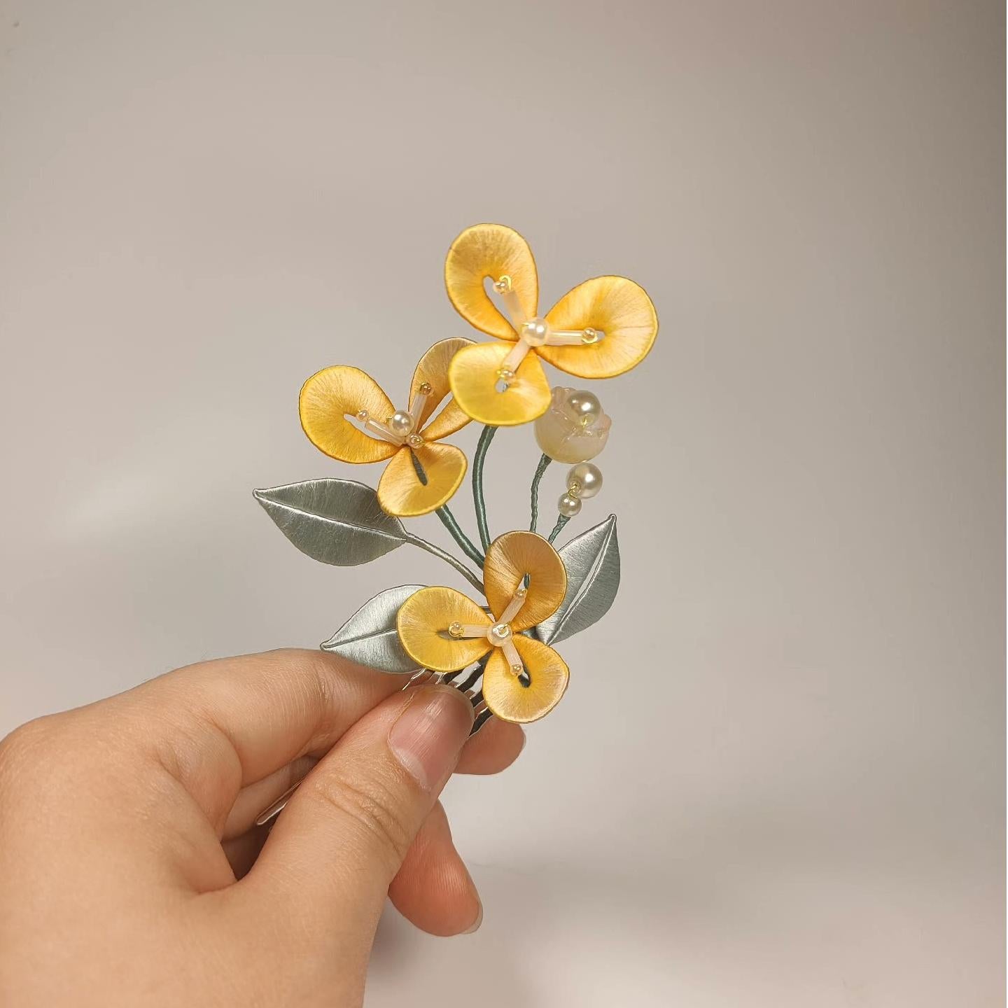 Flower Bespoke Hairpin - Silk Hairpin(Chanhua)