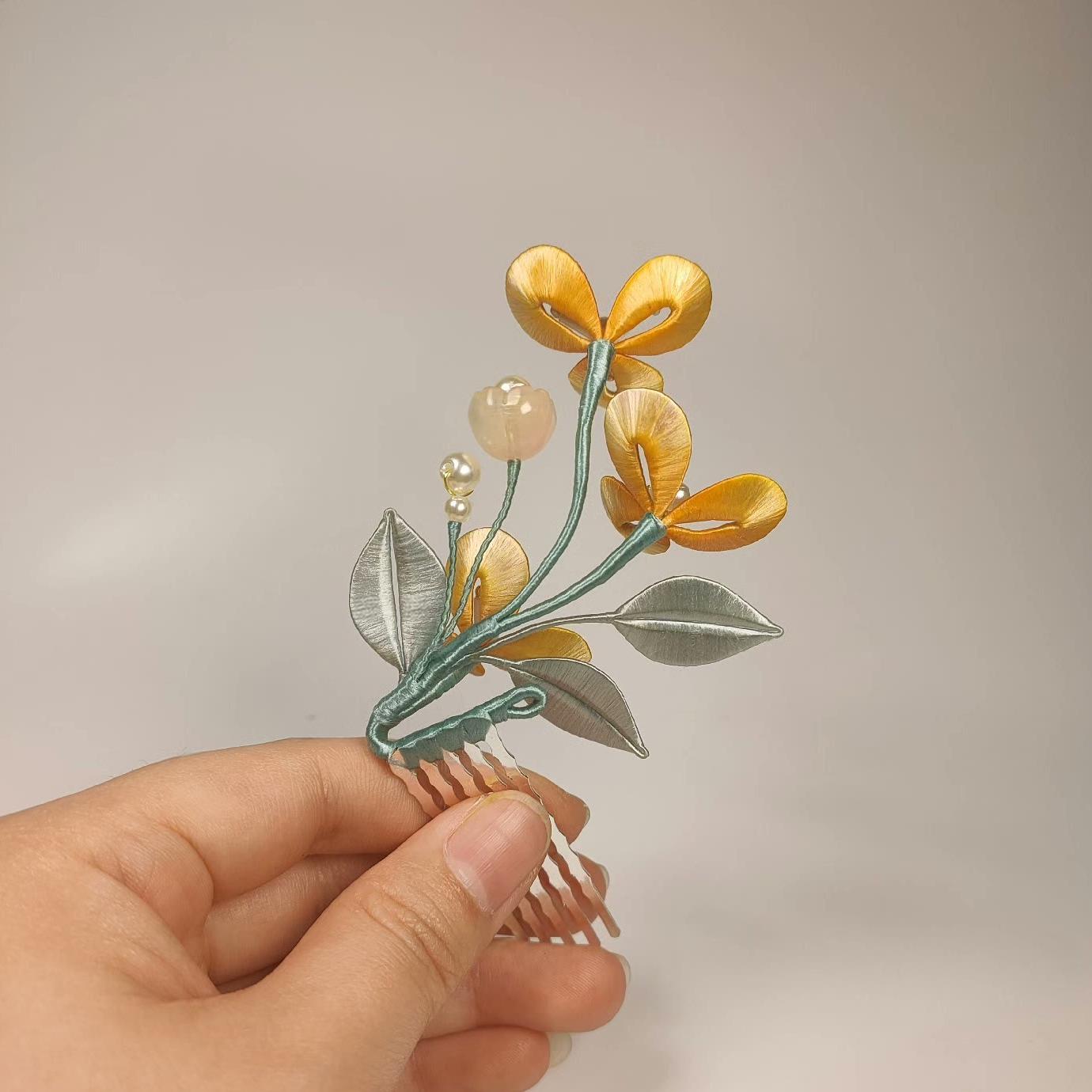 Flower Bespoke Hairpin - Silk Hairpin(Chanhua)