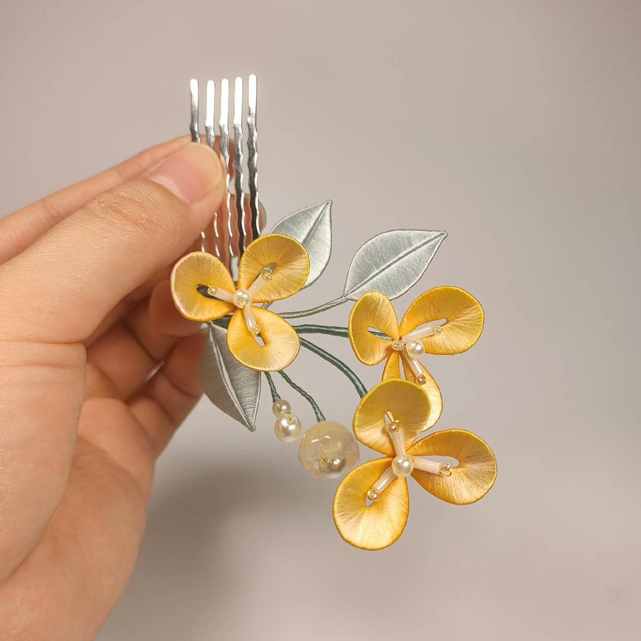 Flower Bespoke Hairpin - Silk Hairpin(Chanhua)