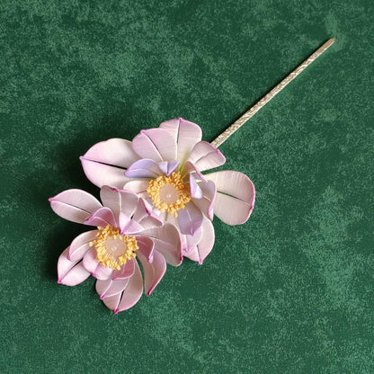 Lotus Bespoke Hairpin - Silk Hairpin(Chanhua)