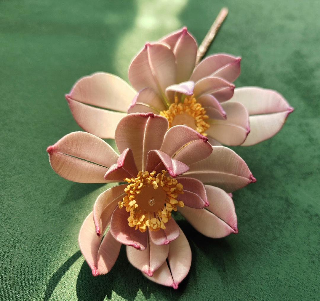 Lotus Bespoke Hairpin - Silk Hairpin(Chanhua)