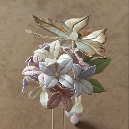 Hydrangea Bespoke Hairpin - Silk Hairpin(Chanhua)