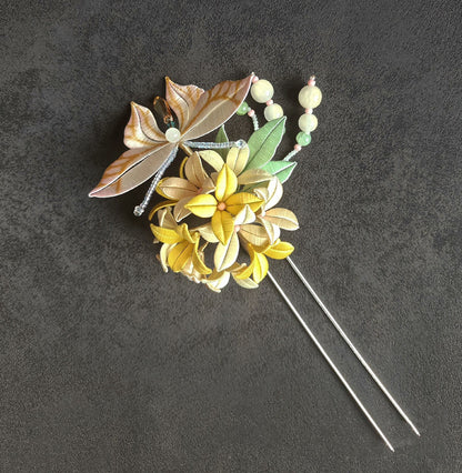 Hydrangea Bespoke Hairpin - Silk Hairpin(Chanhua)