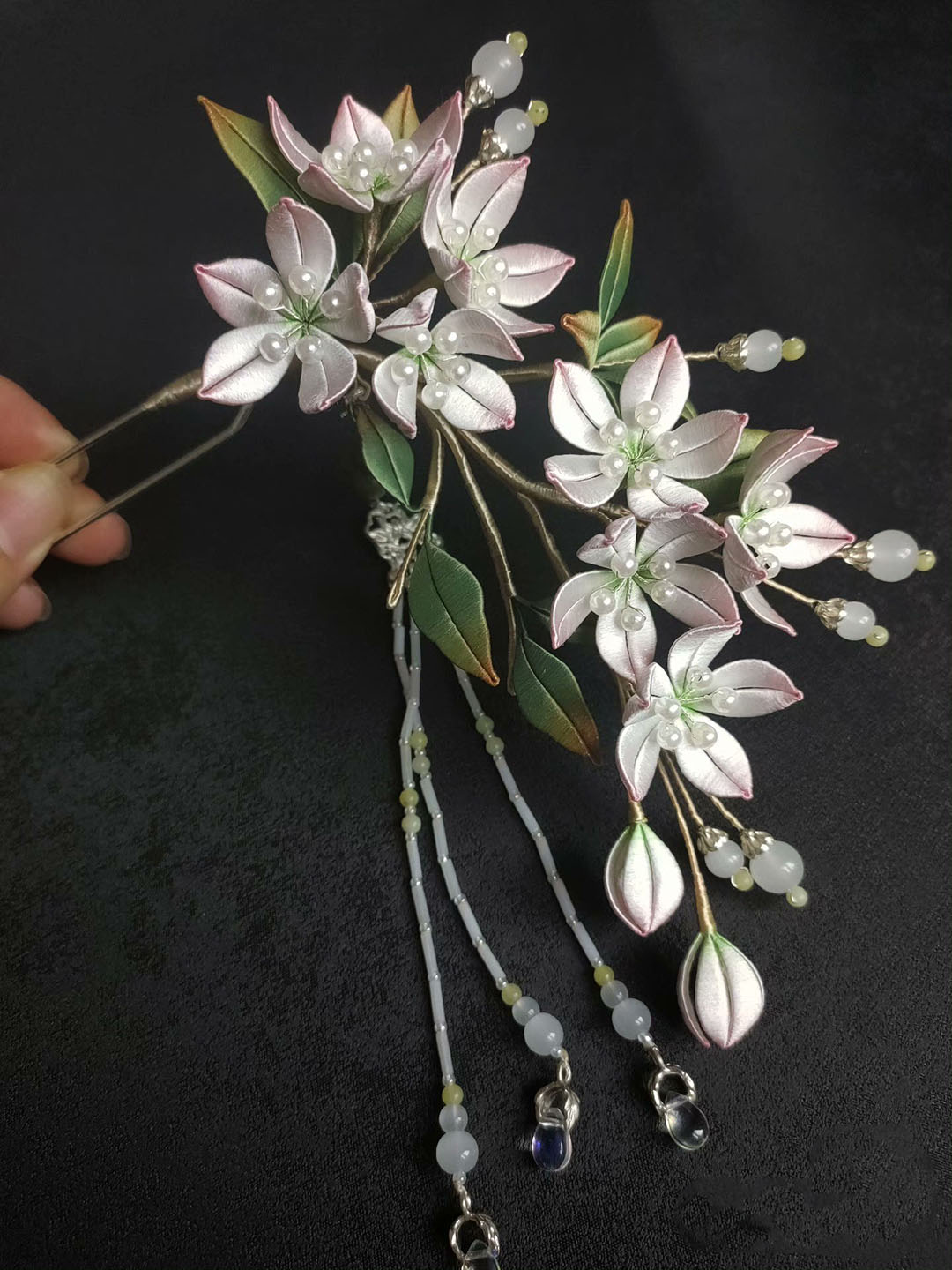 Pear Blossom Bespoke Hairpin - Silk Hairpin(Chanhua)