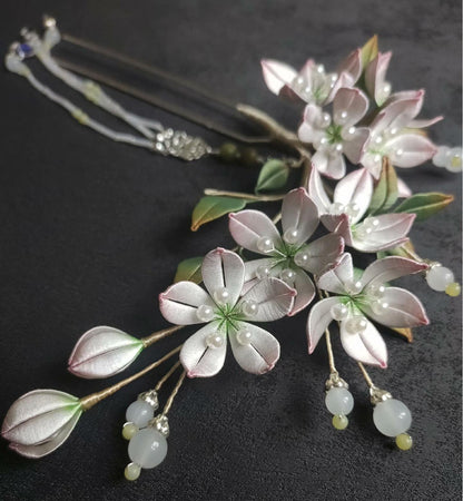 Pear Blossom Bespoke Hairpin - Silk Hairpin(Chanhua)