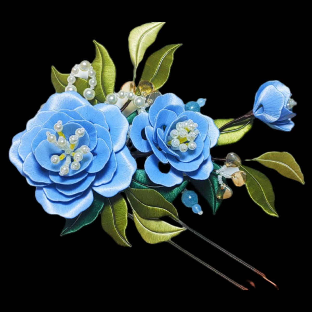 Flower Hairpin Bespoke Hairpin - Silk Hairpin(Chanhua)