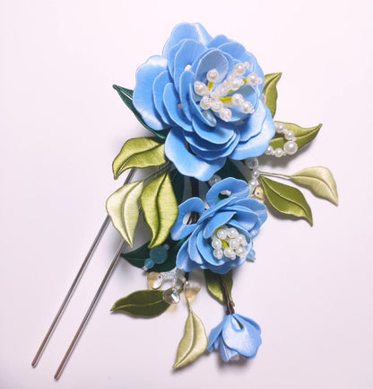 Flower Hairpin Bespoke Hairpin - Silk Hairpin(Chanhua)