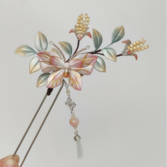 Butterfly Bespoke Hairpin - Silk Hairpin(Chanhua)