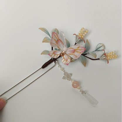 Butterfly Bespoke Hairpin - Silk Hairpin(Chanhua)