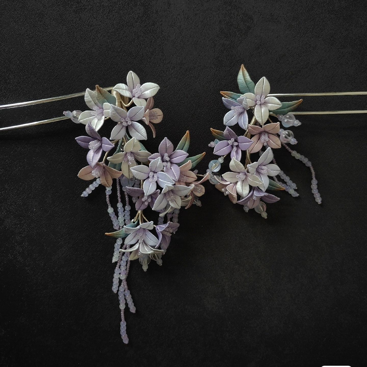 Flower Bespoke Hairpin - Silk Hairpin(Chanhua)