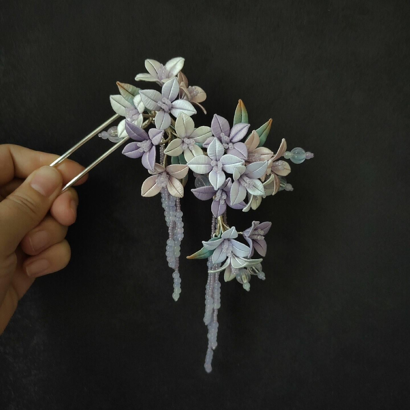 Flower Bespoke Hairpin - Silk Hairpin(Chanhua)