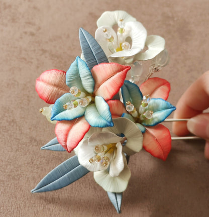 Flower Bespoke Hairpin - Silk Hairpin(Chanhua)