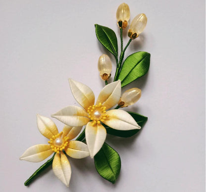 Flower Bespoke Brooch - Silk Brooch(Chanhua)