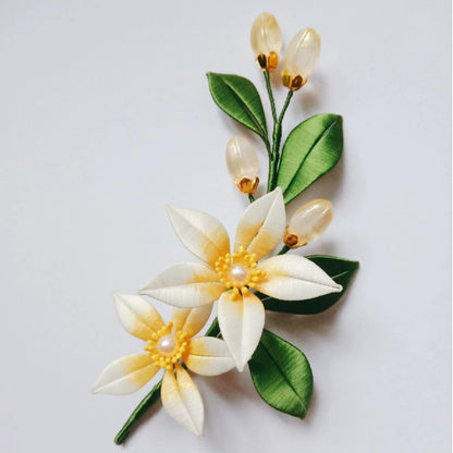 Flower Bespoke Brooch - Silk Brooch(Chanhua)