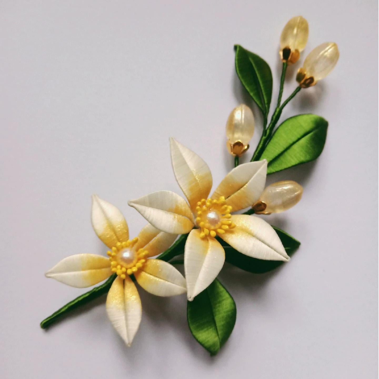 Flower Bespoke Brooch - Silk Brooch(Chanhua)