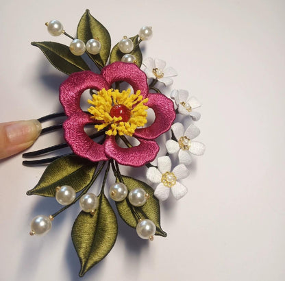 Flower Bespoke Hairpin - Silk Hairpin(Chanhua)