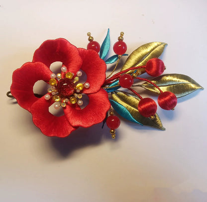 Flower Bespoke Brooch - Silk Brooch(Chanhua)