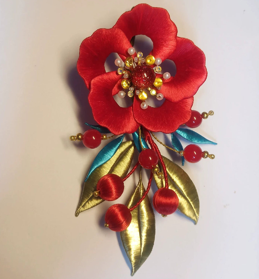 Flower Bespoke Brooch - Silk Brooch(Chanhua)