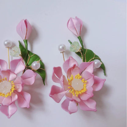 Lotus Bespoke Hairpin - Silk Hairpin(Chanhua)