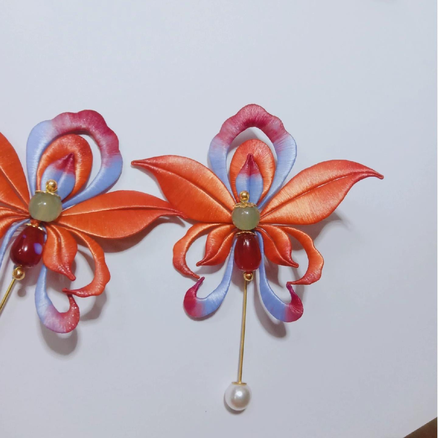 Dunhuang Butterfly Handmade Brooch - Silk Brooch(Chanhua)