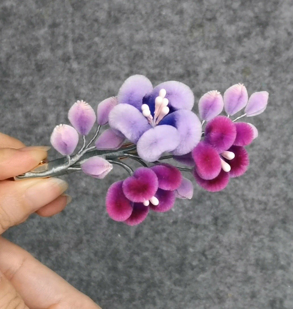 Flower Bespoke Hairpin - Silk Hairpin(Ronghua)