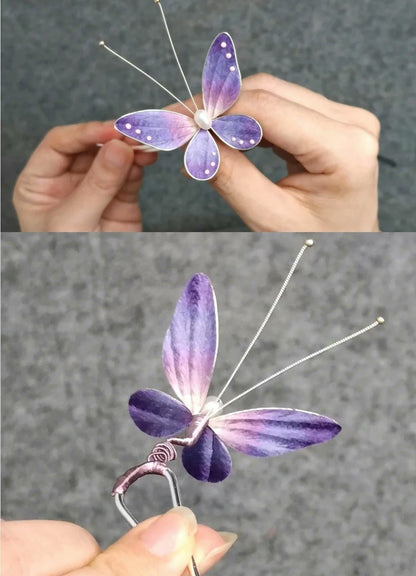 Butterfly Bespoke Hairpin - Silk Hairpin(Ronghua)