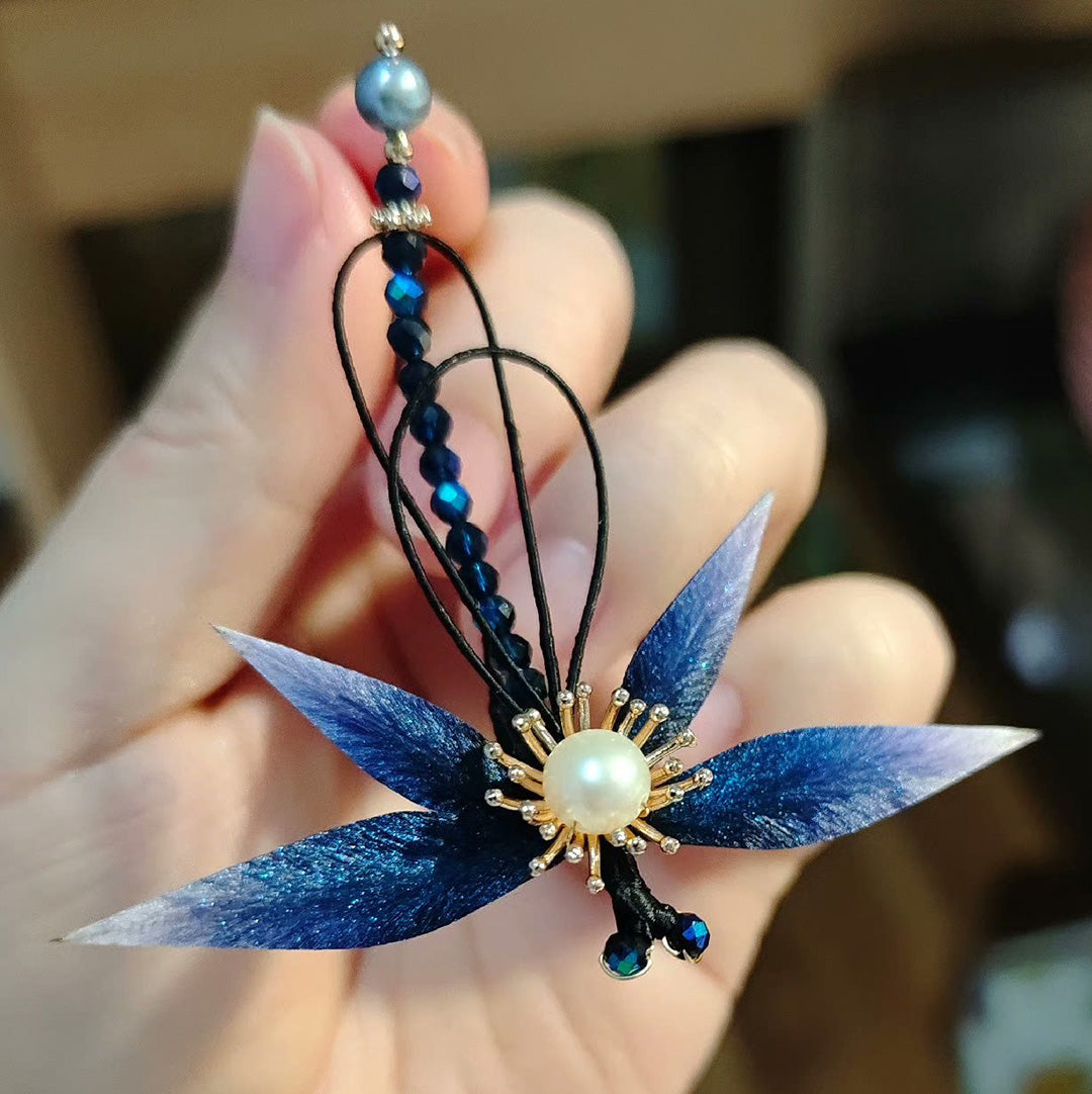 Dragonfly Bespoke Hairpin - Silk Hairpin(Ronghua)