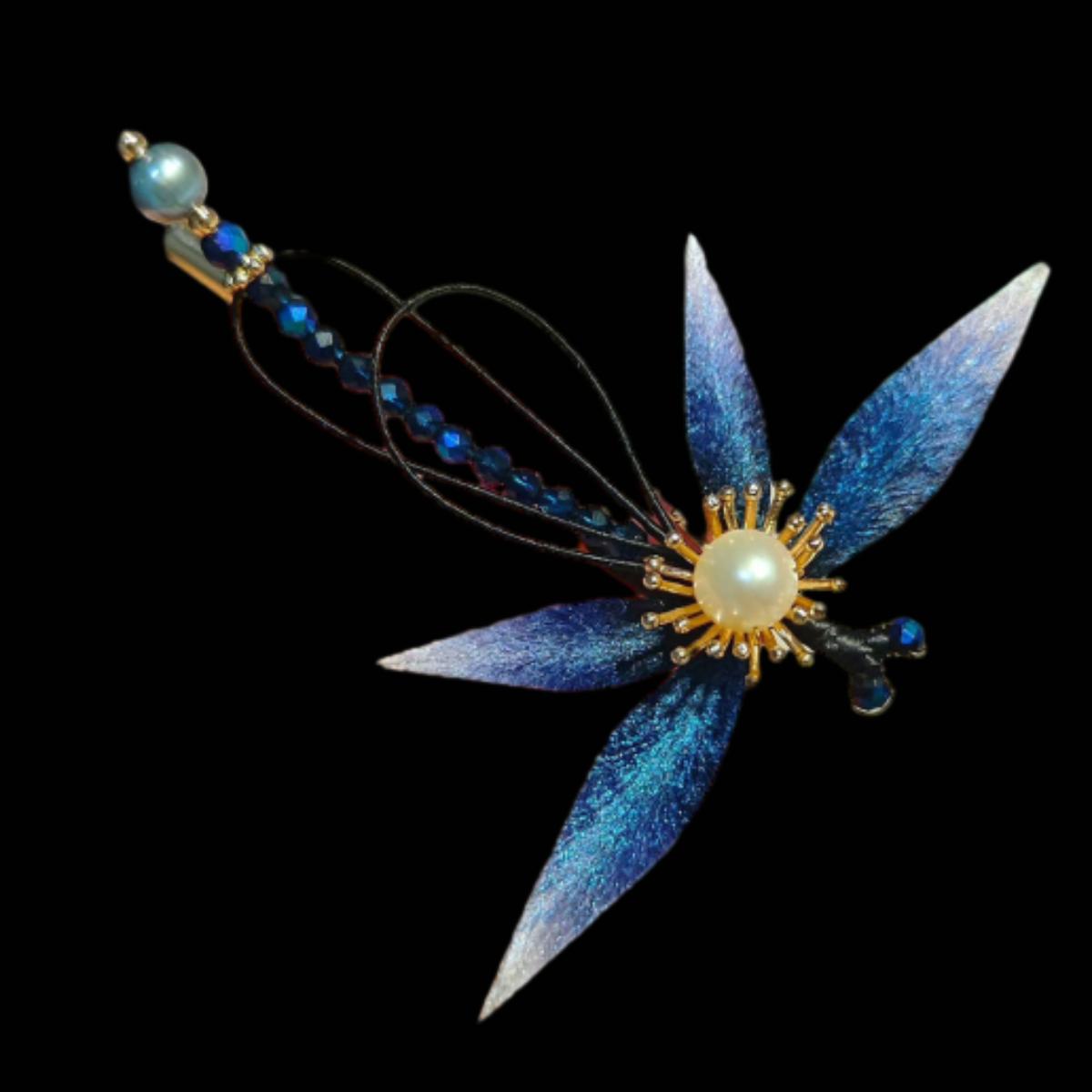 Dragonfly Bespoke Hairpin - Silk Hairpin(Ronghua)