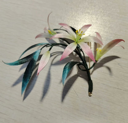 Flower Bespoke Brooch - Silk Brooch(Ronghua)