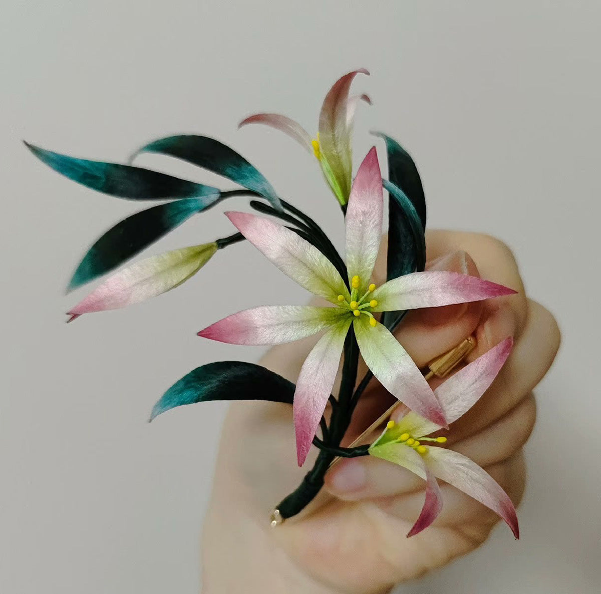 Flower Bespoke Brooch - Silk Brooch(Ronghua)