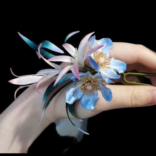 Flower Bespoke Hairpin - Silk Hairpin(Ronghua)