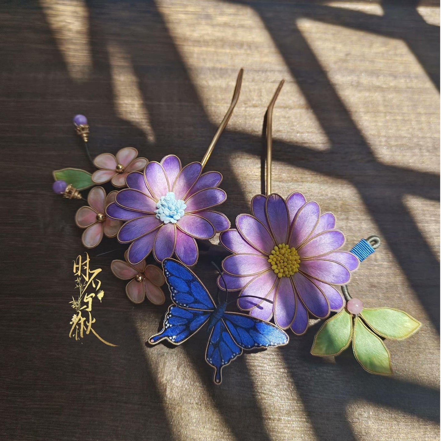 Daisy Bespoke Hairpin - Silk Hairpin(Ronghua)