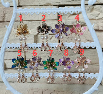 Colorful Series Bespoke Earrings - Silk Earrings(Ronghua)