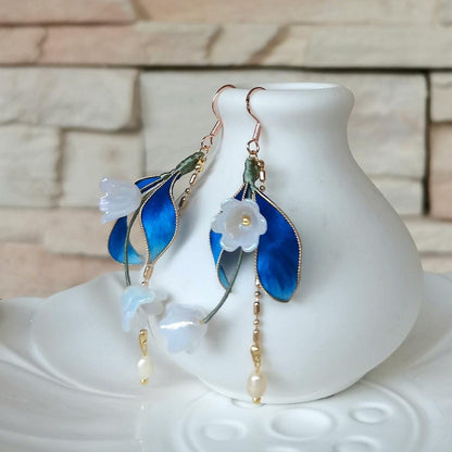 Leves Bespoke Earrings - Silk Earrings(Ronghua)