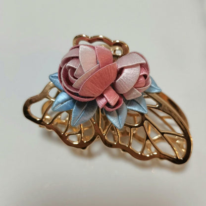 Rose Bud Bespoke Hairclip - Silk Hairclip(Chanhua)