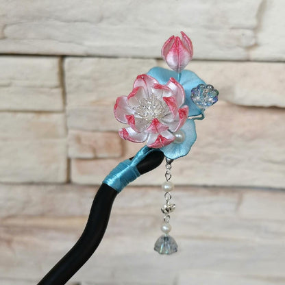 Lotus Bespoke Hairpin - Silk Hairpin(Chanhua)