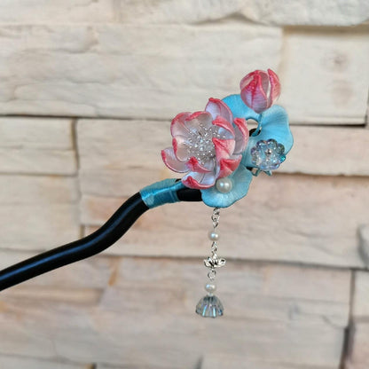 Lotus Bespoke Hairpin - Silk Hairpin(Chanhua)