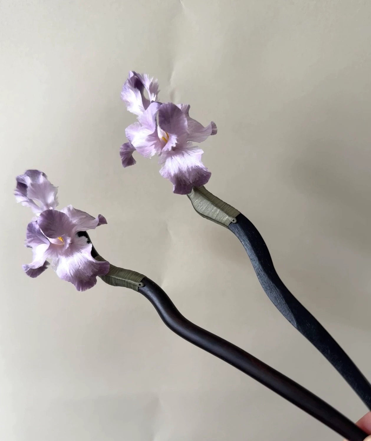 Iris Handmade Hairpin - Silk Hairpin(Ronghua)