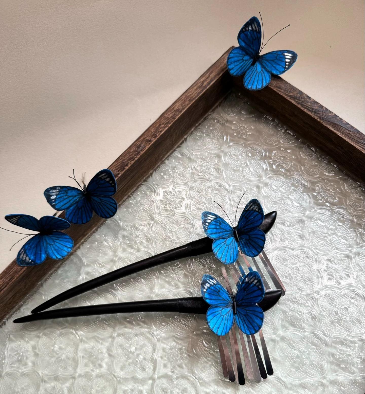 Butterfly Bespoke Hairpin - Silk Hairpin(Ronghua)