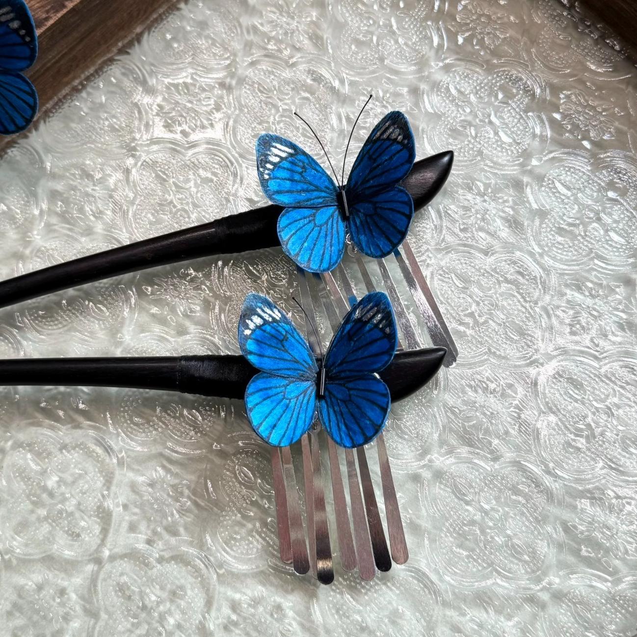 Butterfly Bespoke Hairpin - Silk Hairpin(Ronghua)